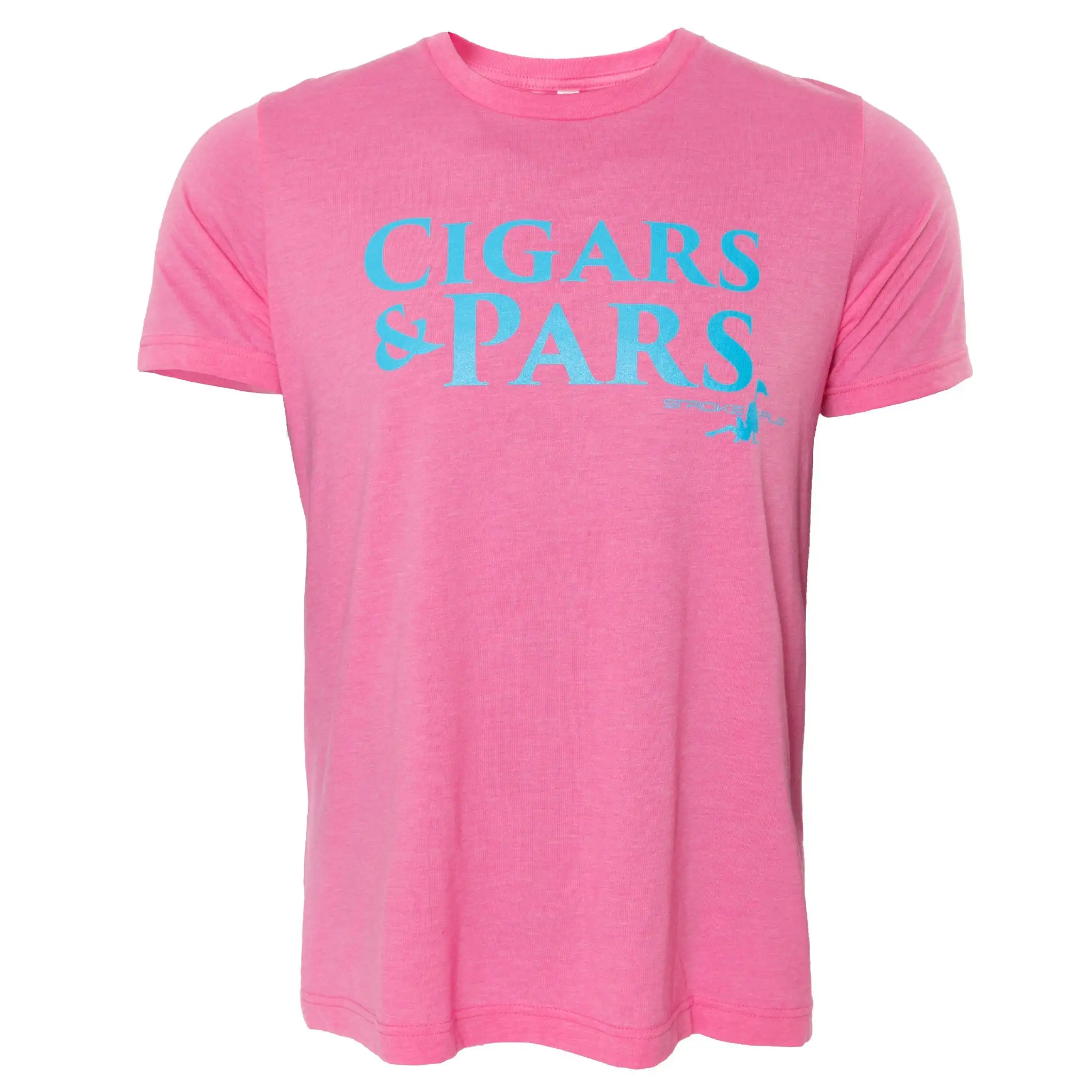 Stroke Play Golf Apparel **LIMITED EDITION** Pink Cigars & Pars Men's T-Shirt 3 Stroke Play Golf Apparel **LIMITED EDITION** Pink Cigars & Pars Men's T-Shirt