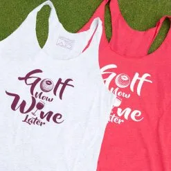 Stroke Play Golf Apparel Golf Now Wine Later Women's Tank Top