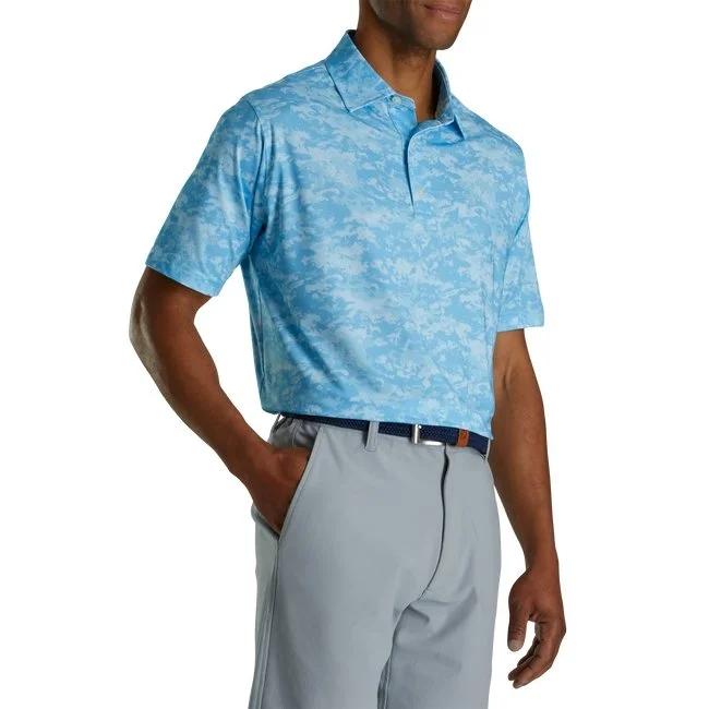 FootJoy Lisle Cloud Camo Self Collar 4 FootJoy Lisle Cloud Camo Self Collar - Image 2