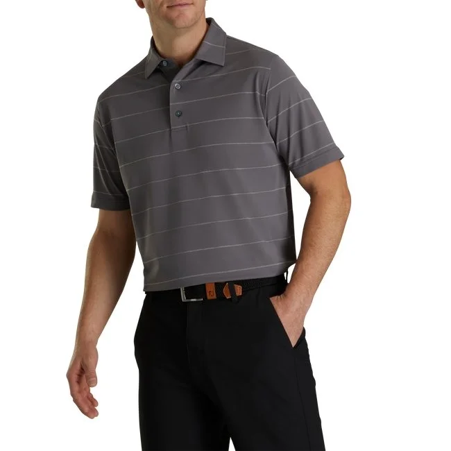 FootJoy Stretch Pique Chalkstripe Self Collar 4 FootJoy Stretch Pique Chalkstripe Self Collar - Image 2