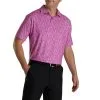 FootJoy Lisle Glass Print Self Collar 1 FootJoy Lisle Glass Print Self Collar -golf clubs Shop FJ 28468 02 894978