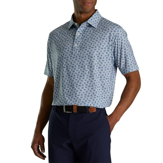 FootJoy Lisle Sketched Print Self Collar 3 FootJoy Lisle Sketched Print Self Collar