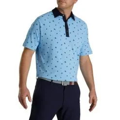 FootJoy Pique Stretch Scattered Floral Self Collar -golf clubs Shop FJ 28483 02 599142
