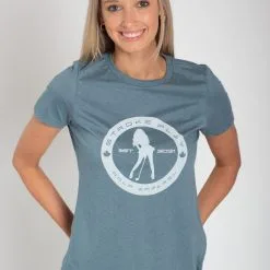 Stroke Play Golf Apparel Stroke Play Circle Women's T-Shirt -golf clubs Shop Ladies t shirt short sleeve front circle logo slate white heather a97050c3 99ef 4090 8369 6a811e8677ab