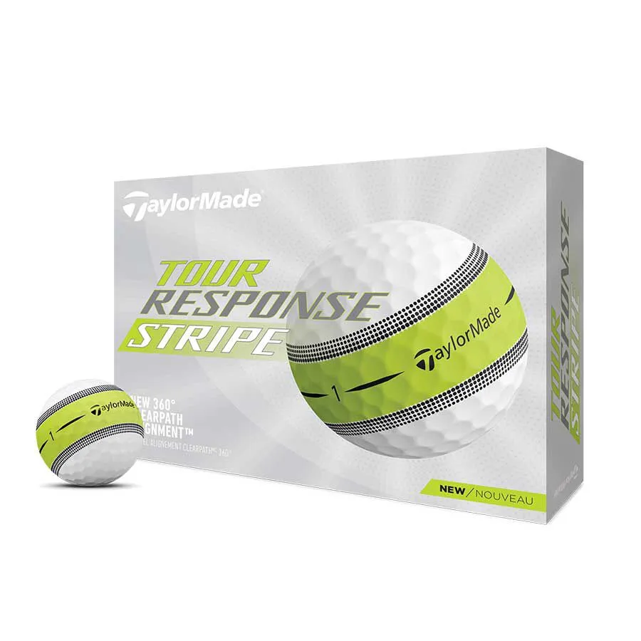 TaylorMade Tour Response Stripe Golf Ball 2 TaylorMade Tour Response Stripe Golf Ball