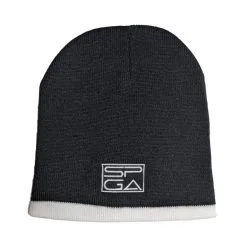 Stroke Play Golf Apparel Men's Black SPGA Beanie
