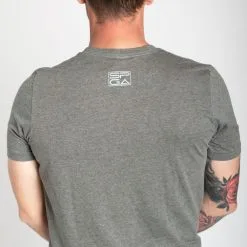 Stroke Play Golf Apparel Stroke Play Circle Men's T-Shirt -golf clubs Shop Stroke Play grey circle tshirt t logo grey cotton poly back