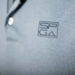 Stroke Play Golf Apparel Highline Men's Golf Polo -golf clubs Shop darkbluehighlinecloseup