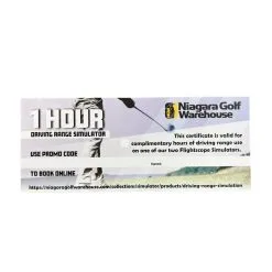 Niagara Golf Warehouse Indoor Simulator Voucher- Driving Range